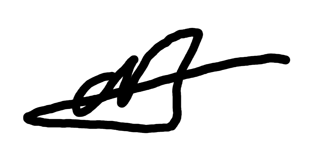 Oliver Bearman Unterschrift